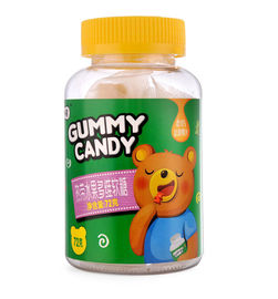 زجاجة التعبئة Pectin Gummy Bears ، علكة فيتامينات للأطفال متعددة الألوان